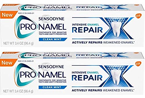 SENSODYNE PRONAMEL envase frontal mostrando protección de esmalte y frescor