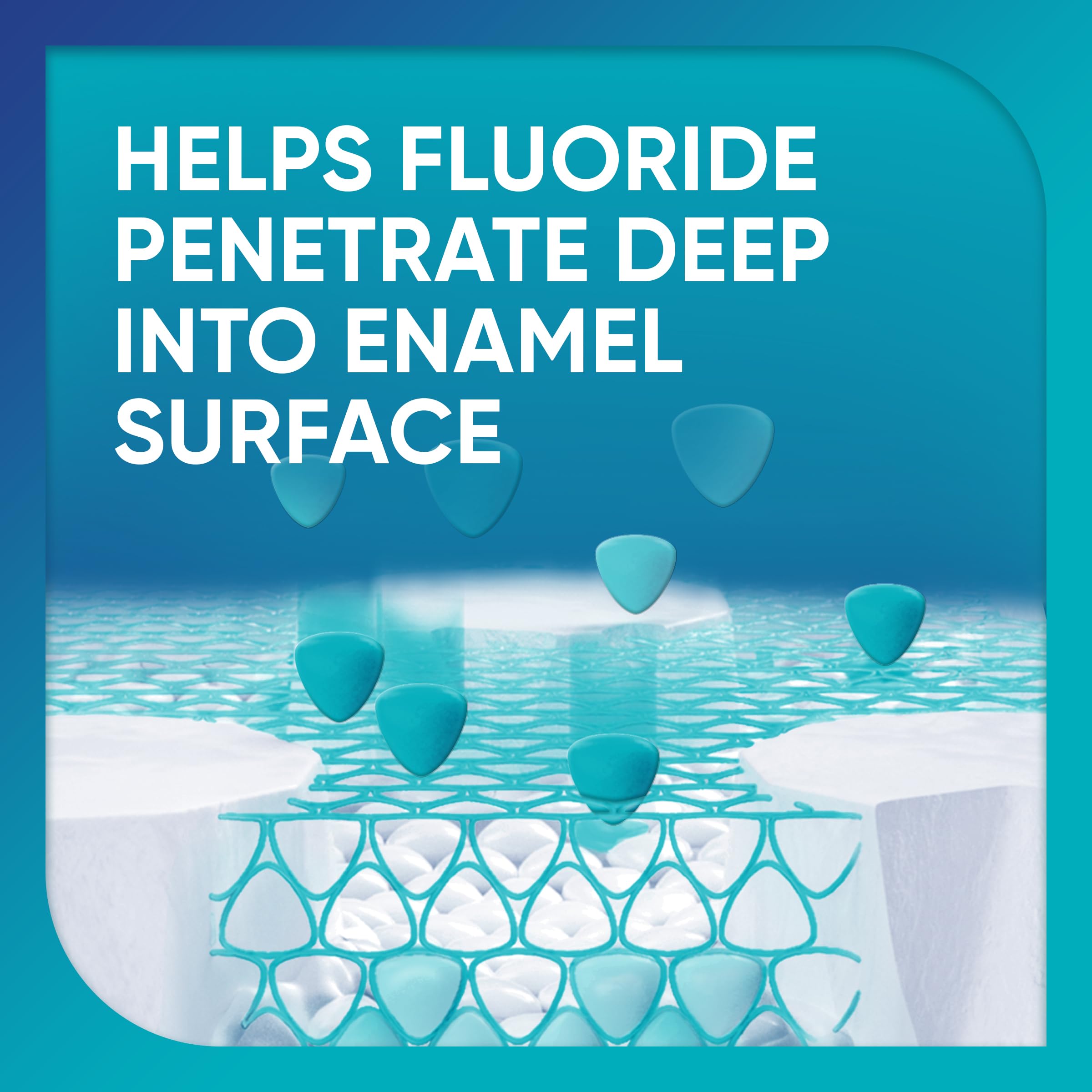 Primer plano del líquido Sensodyne Pronamel mostrando textura fluida y remineralización