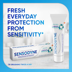 sensodyne tubo 3.4 oz detalle de textura para visualizar aplicación fácil