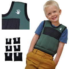 SENSORY4U chaleco frontal muestra diseño ancho y ajuste seguro