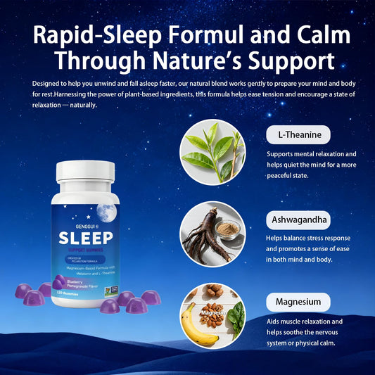 Gomitas SERSANVE sabor arandano granada para la rutina de sueño