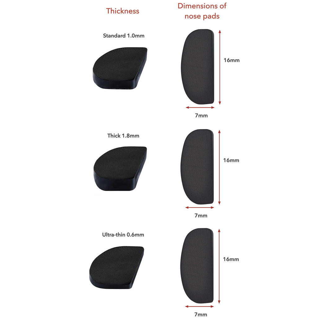 Setex comparación de grosor 1.0 mm para perfil discreto y cómodo