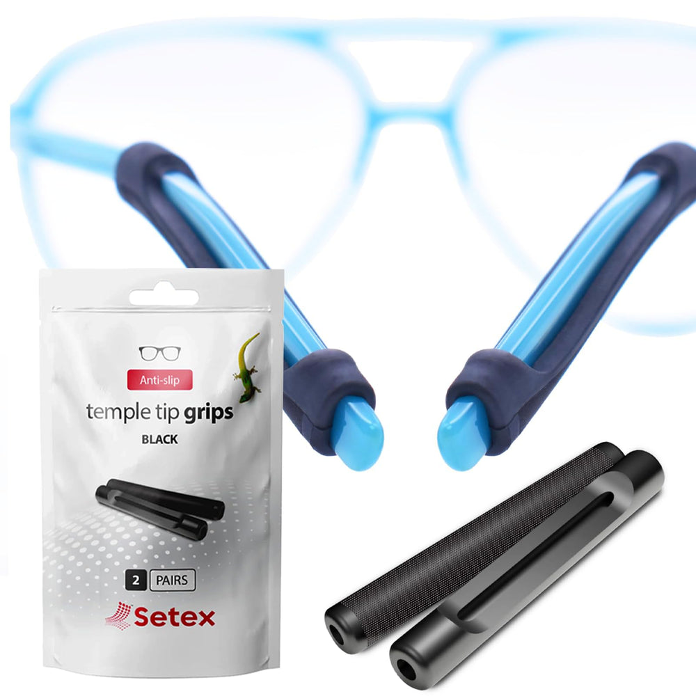 Setex empaque frontal mostrando dos pares y beneficio de sujeción