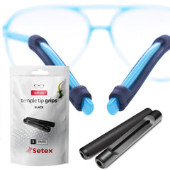 Setex empaque frontal mostrando dos pares y beneficio de sujeción