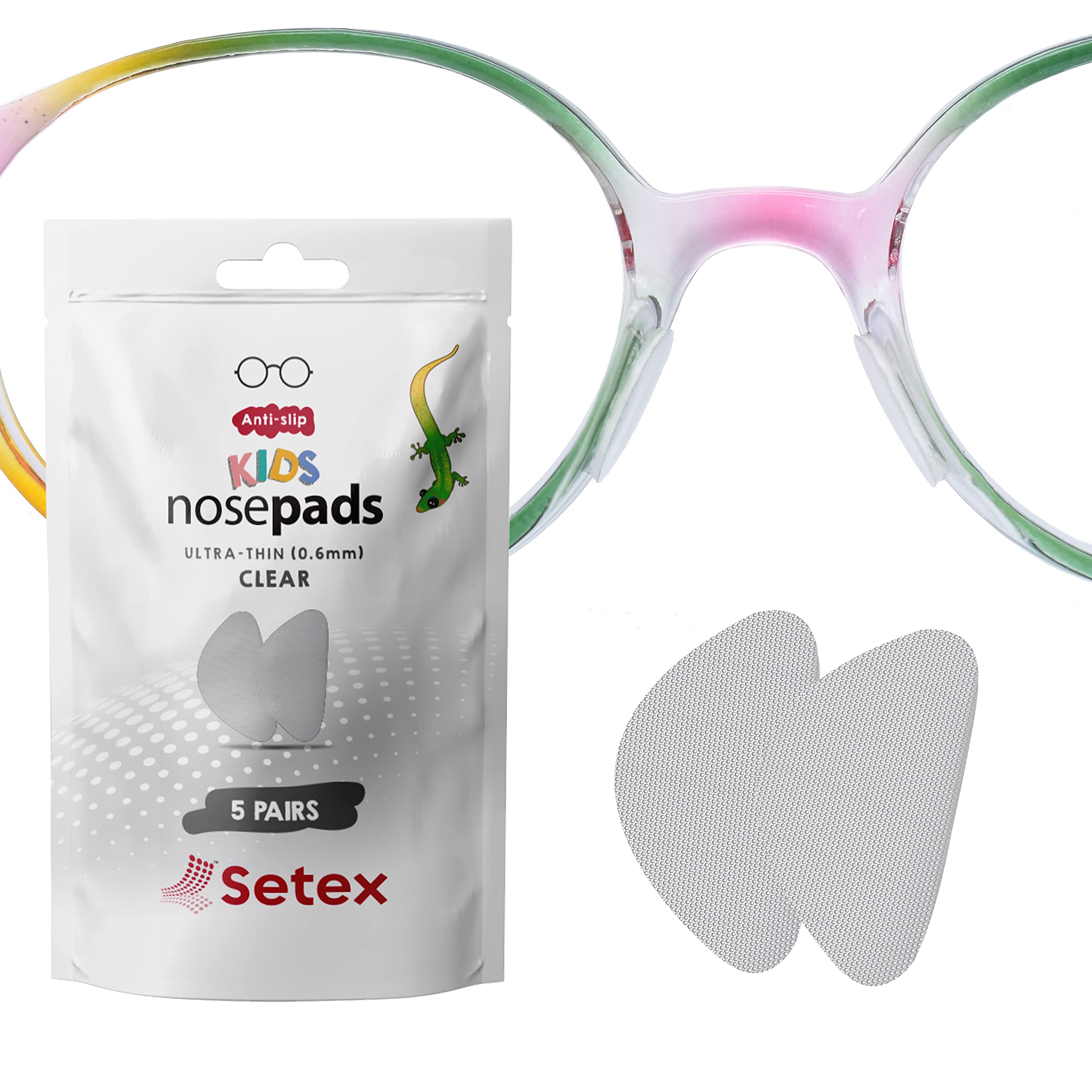 Setex paquete frontal mostrando 5 pares y beneficio antideslizante