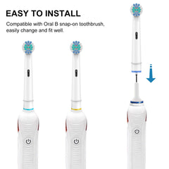 Comparación de tamaño SetSail junto a mango Oral-B para ajuste seguro