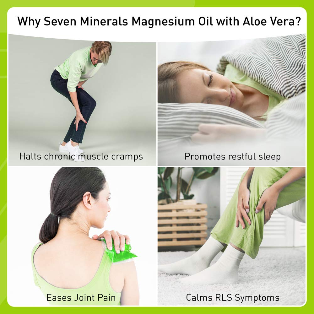 Seven Minerals textura del aceite en mano mostrando absorción rápida