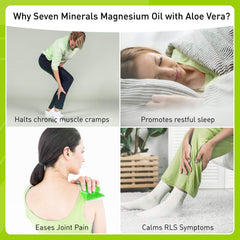 Seven Minerals textura del aceite en mano mostrando absorción rápida