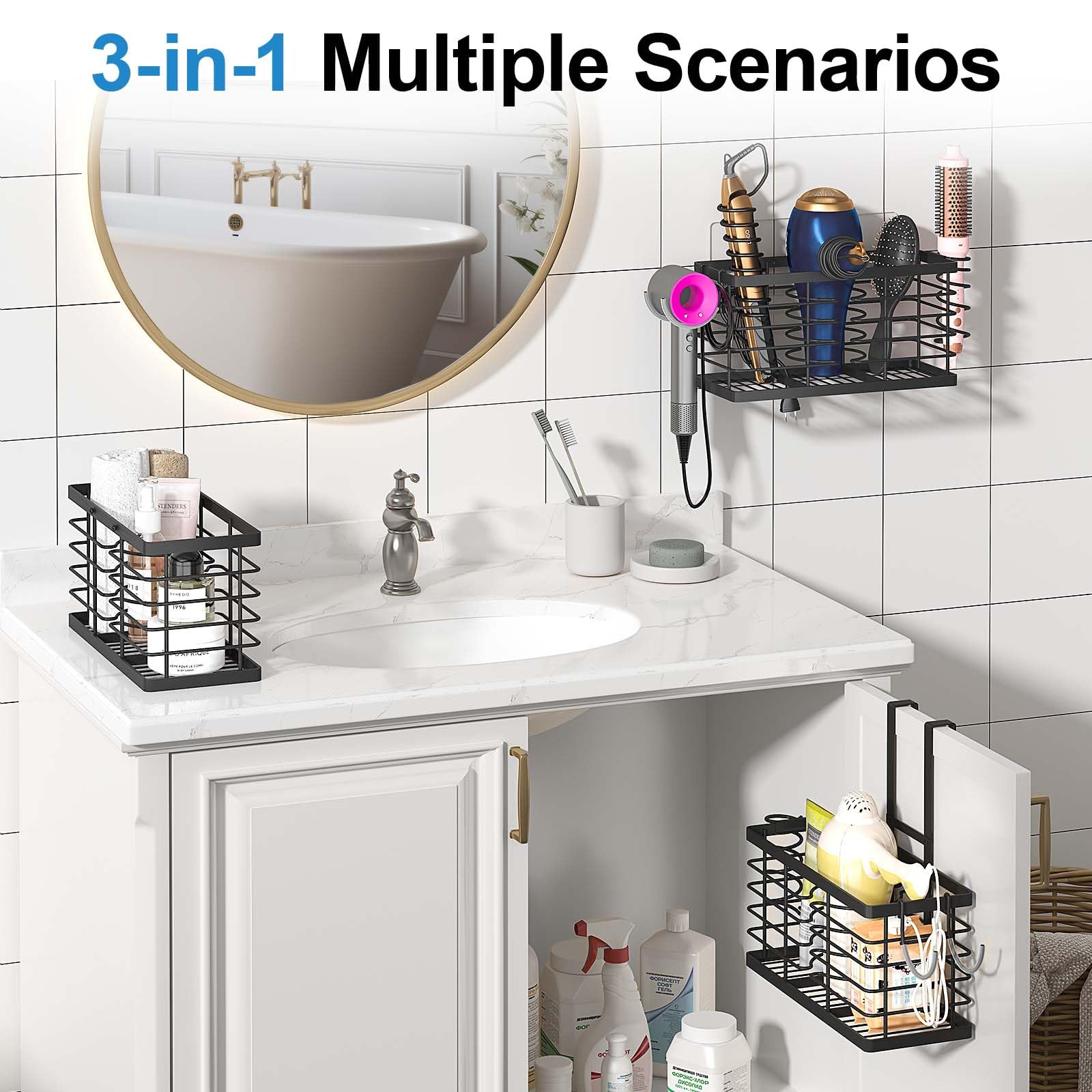 Sevenblue tres compartimentos separados para proteger herramientas