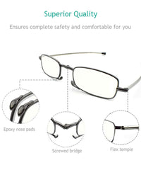 sevenplus gafas en mano para comparar tamaño y portabilidad