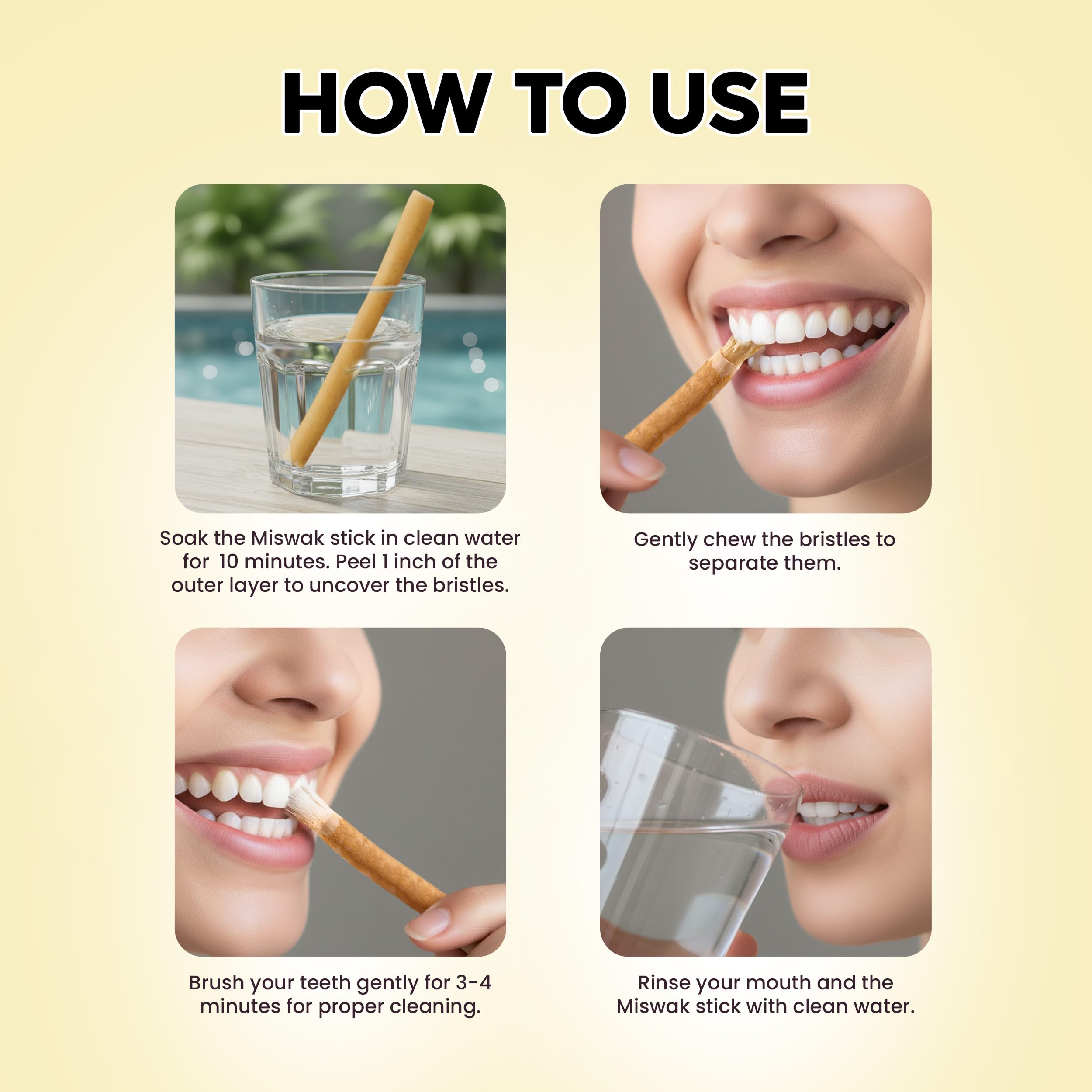 SEWAK AL HARAM soporte para miswak que mantiene secos y ordenados los palitos