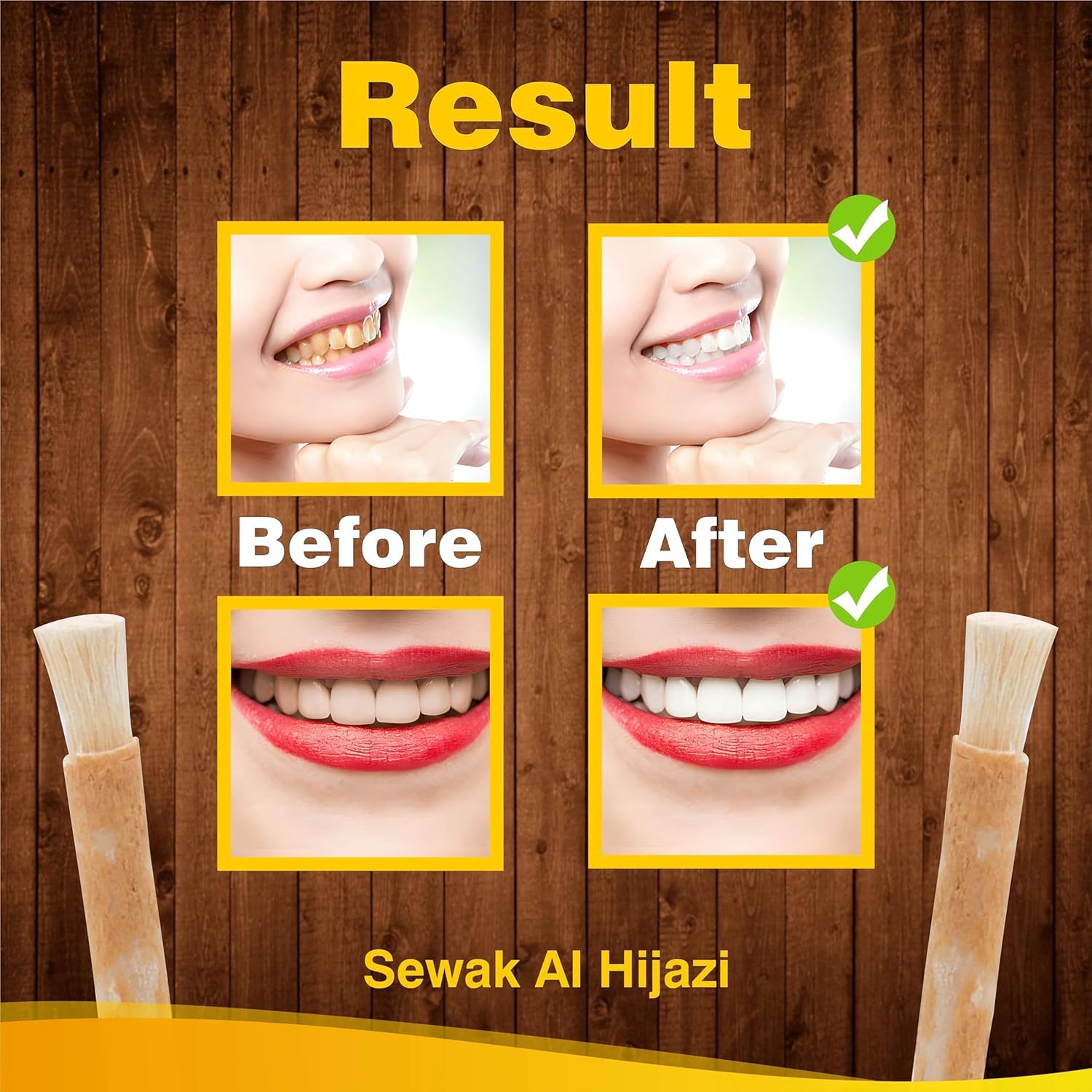 Sewak Al Hijazi miswak en estuche de viaje, opción ecológica para viajes