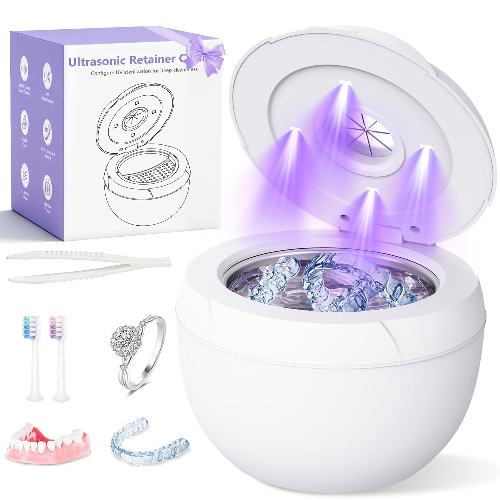 Seyuwise dispositivo frontal blanco muestra diseño compacto y fácil manejo