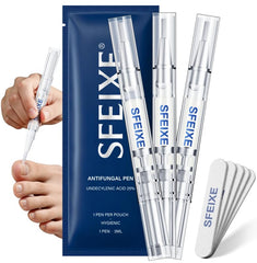 SFEIXE pluma frontal mostrando envase y beneficio de aplicación precisa