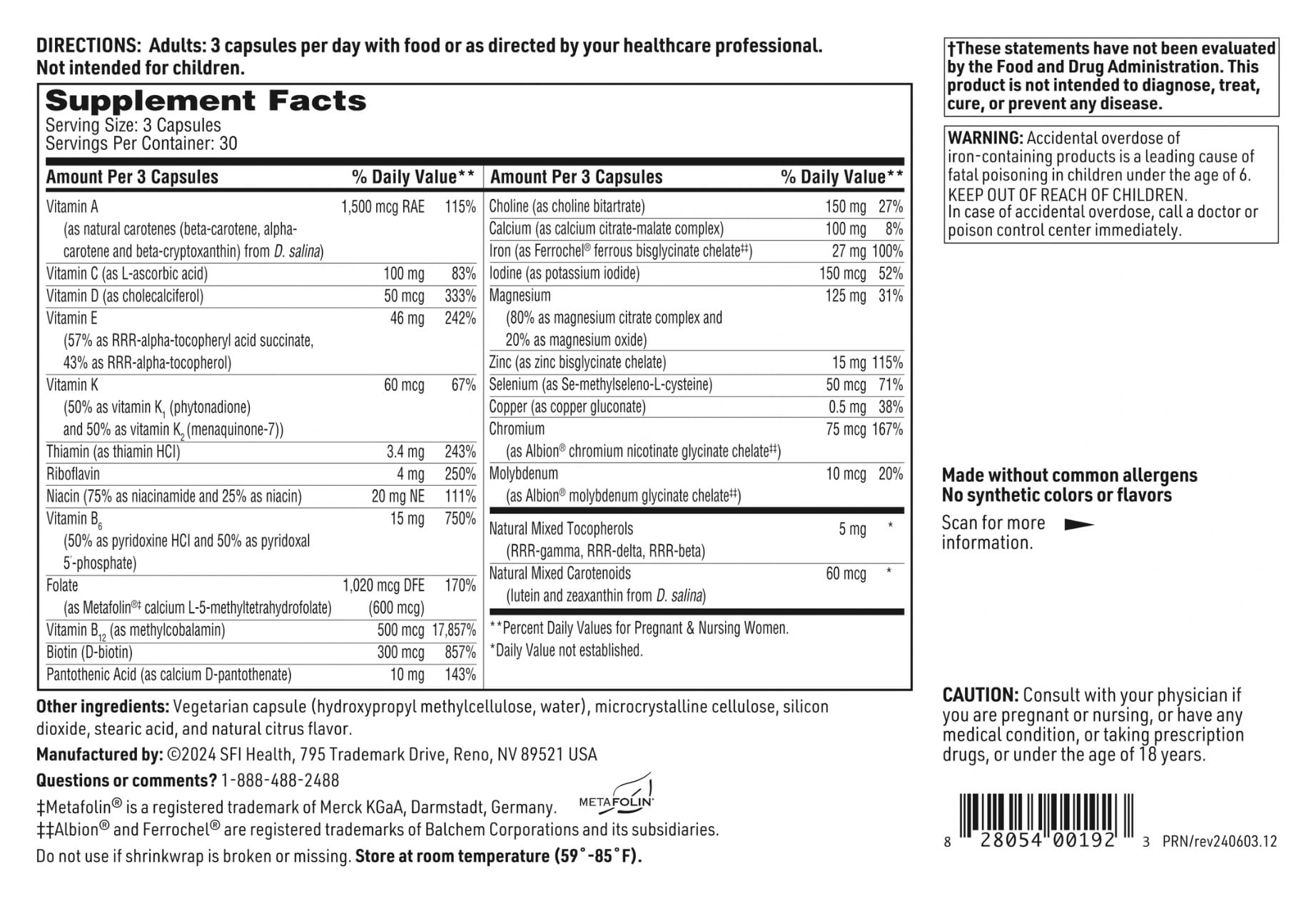 SFI Health Klaire Labs en manos de mujer embarazada muestra confianza