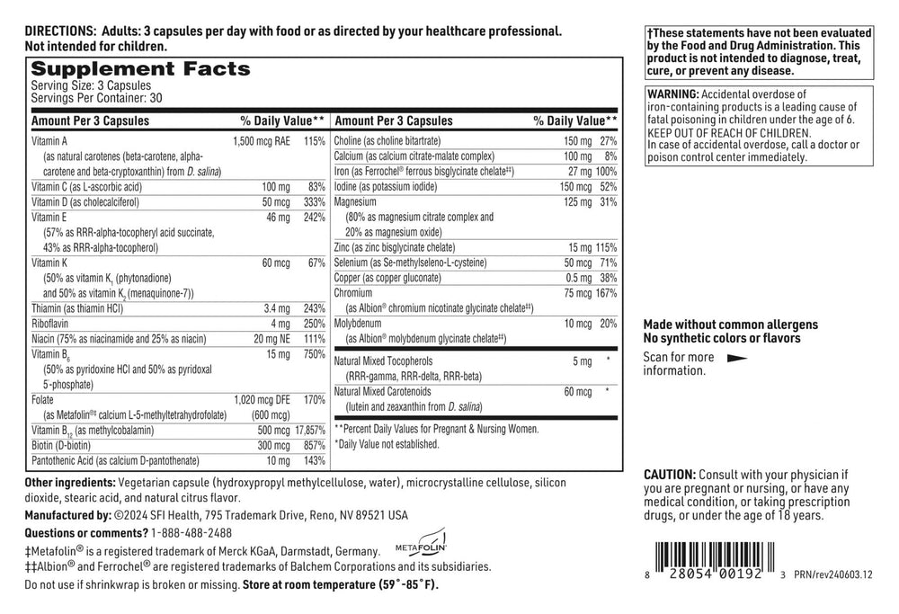 SFI Health Klaire Labs en manos de mujer embarazada muestra confianza