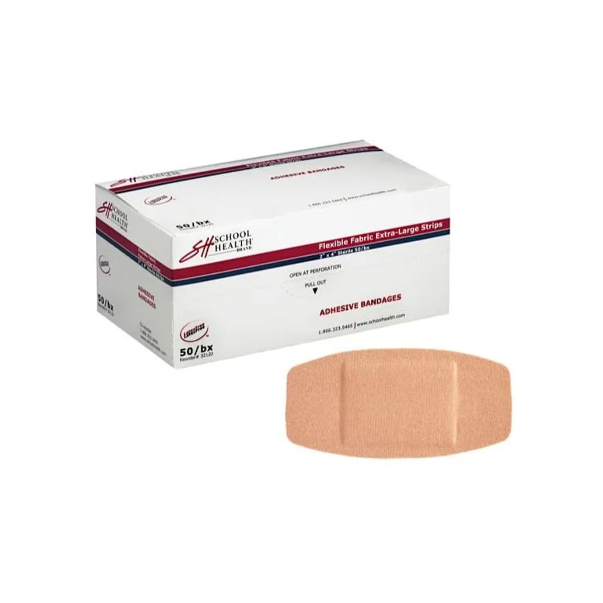 SH School Health vendaje frontal X-Large con ajuste seguro y protección cómoda