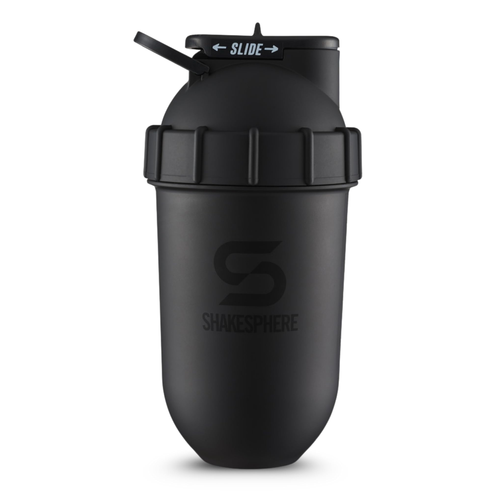 SHAKESPHERE vista frontal del tumbler en caja, diseño compacto y atractivo