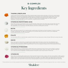 Shaklee B-Complex persona sosteniendo una tableta para mostrar portabilidad y uso diario