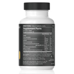 Shaklee B-Complex primer plano de tableta mostrando textura y facilidad de ingestión