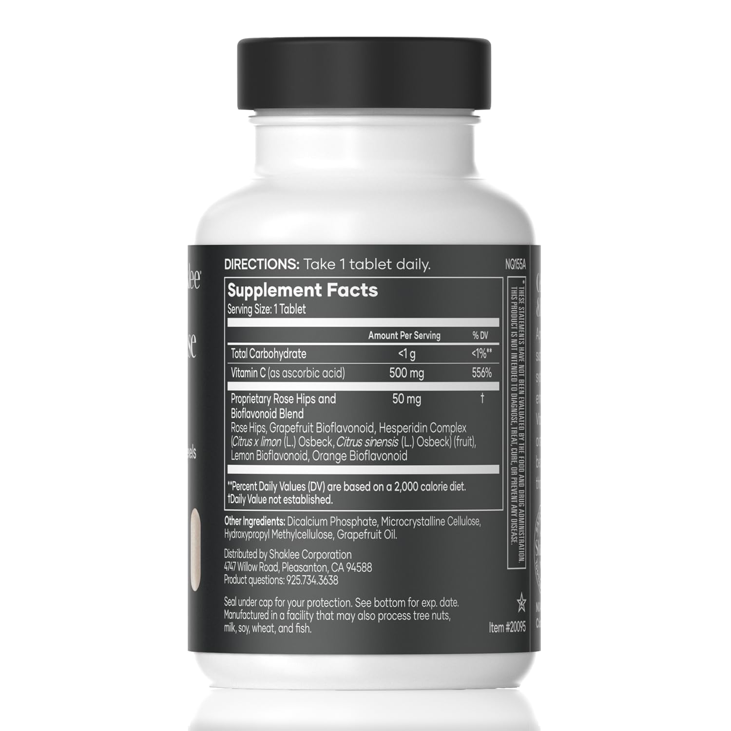 Shaklee detalle de la textura de las tabletas para facilitar la ingestión
