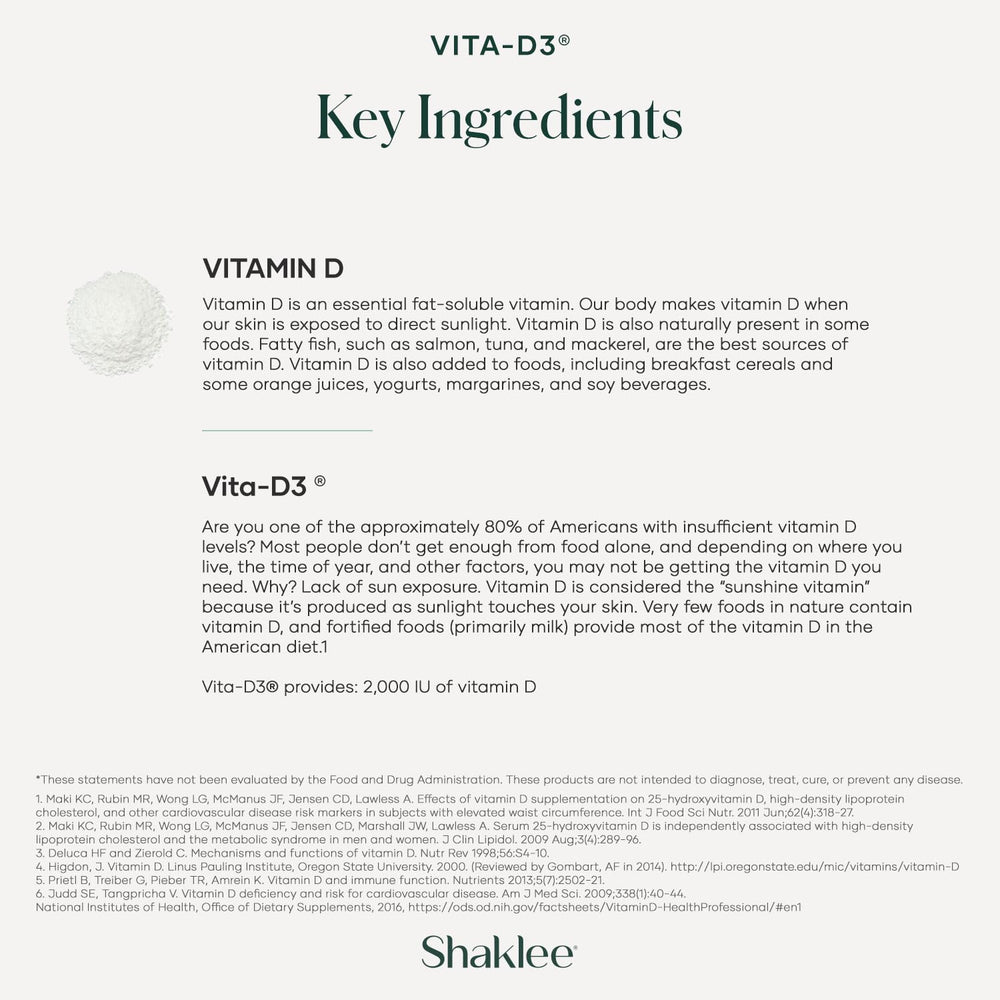 Shaklee etiqueta con información nutrimental y dosis por tableta visible