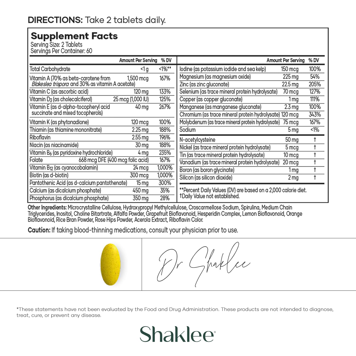 Shaklee Vita-Lea Gold textura de tableta en primer plano para calidad