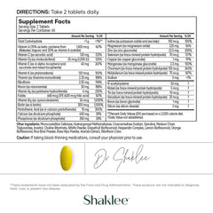 Shaklee Vita-Lea Gold textura de tableta en primer plano para calidad
