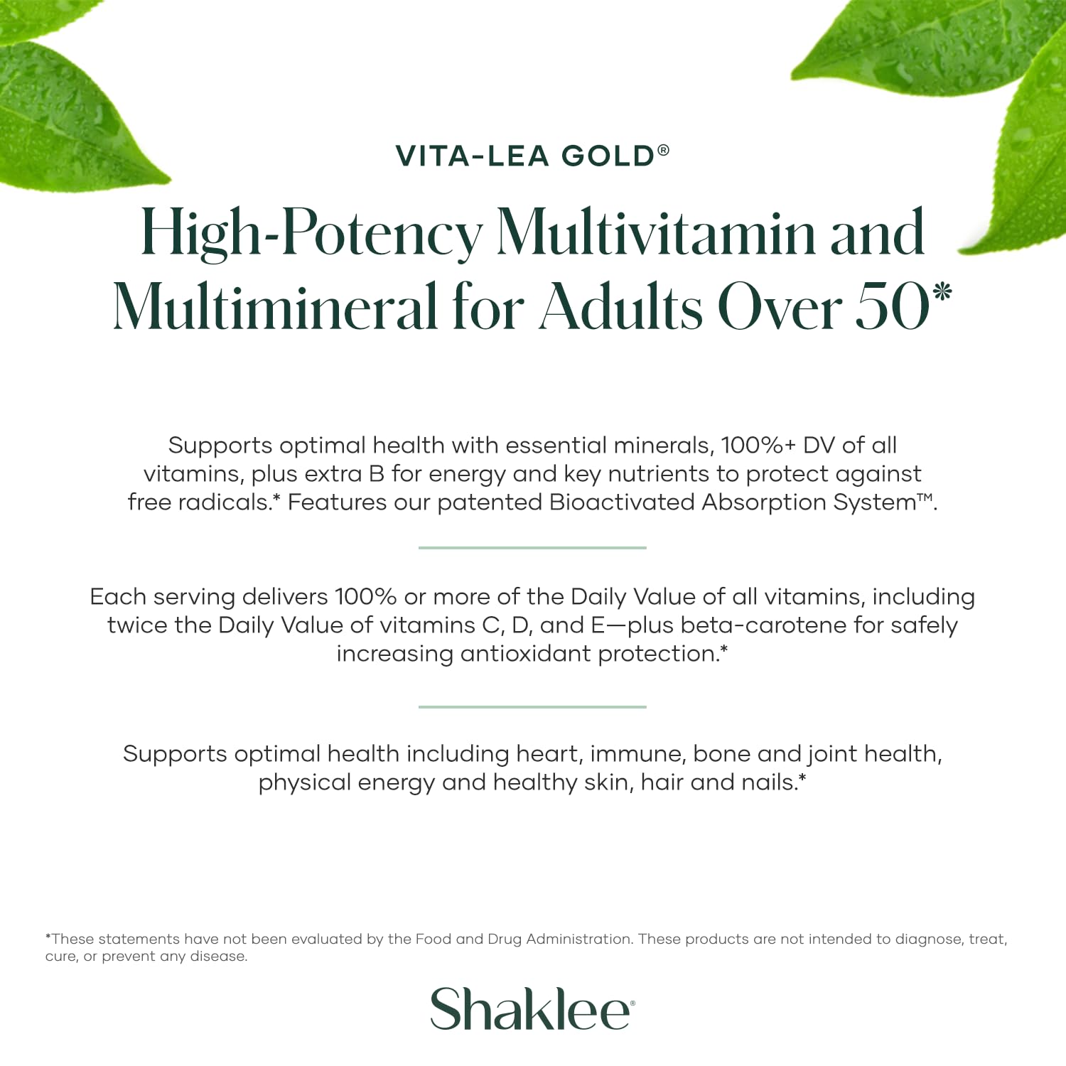 Shaklee Vita-Lea Gold en uso diario junto a un vaso, facilita la rutina