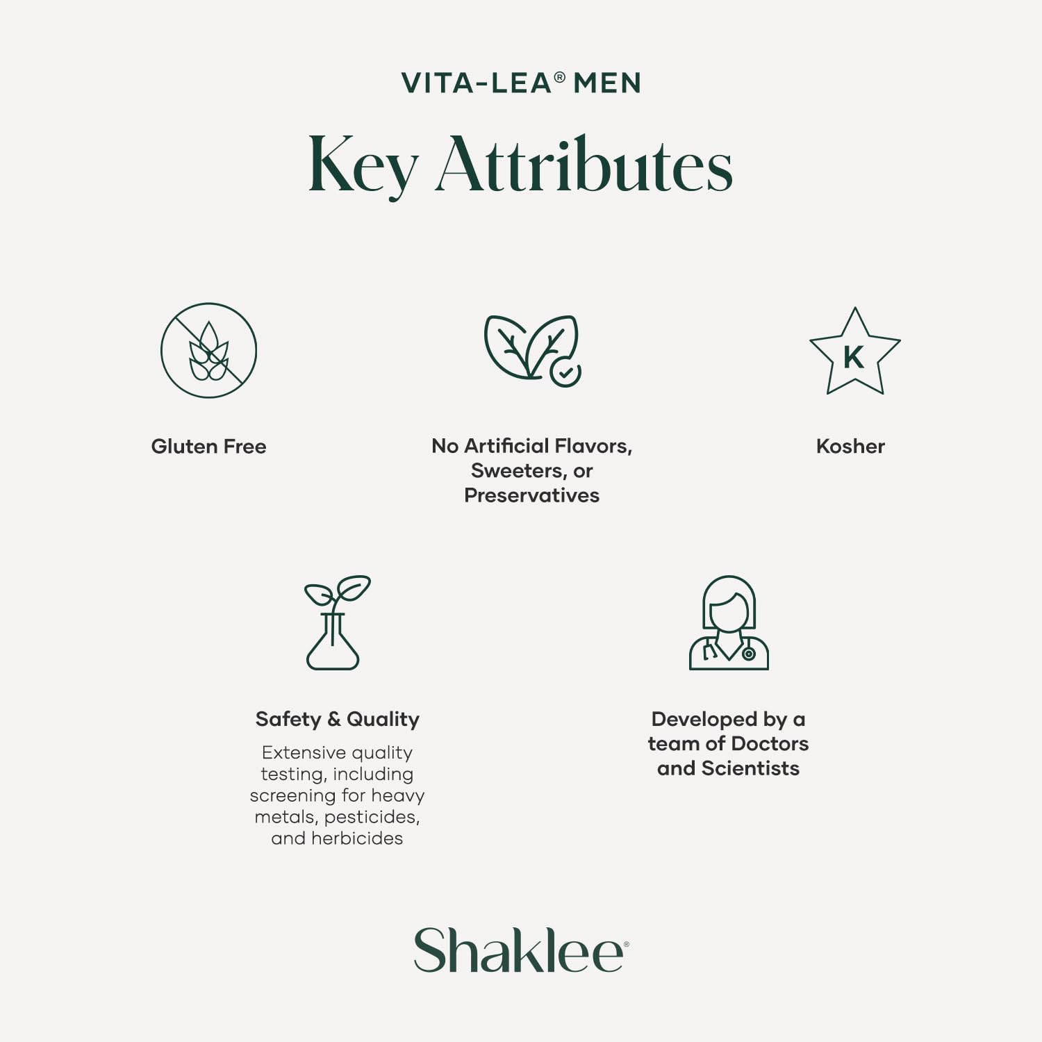 Shaklee Vita-Lea Men comparación de tamaño junto a una regla para escala