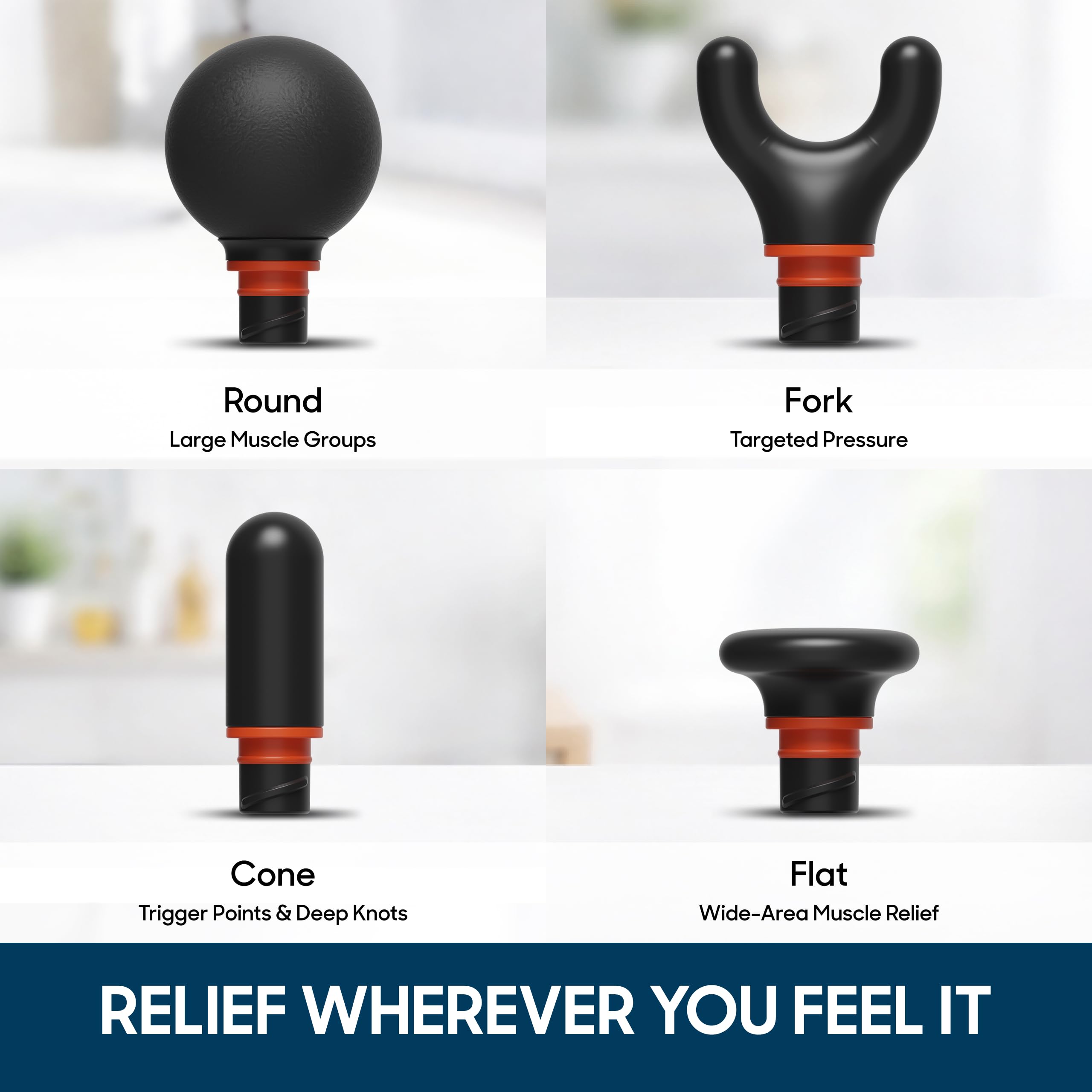 Sharper Image cabezal plano para impacto profundo y uso general