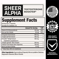 Sheer Strength Labs sello GMP certificando control de calidad del producto