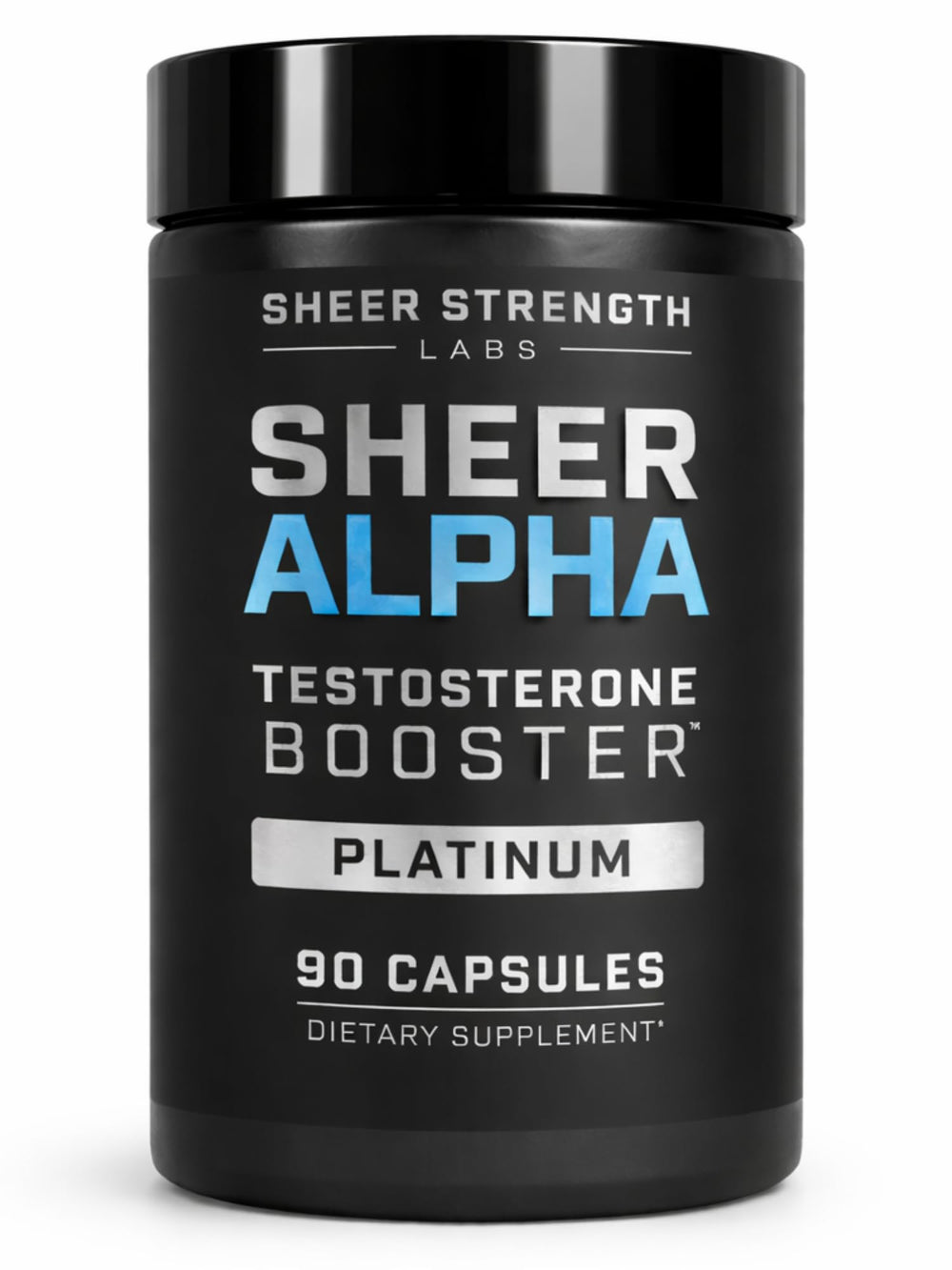 Sheer Strength Labs envase frontal mostrando diseño y beneficios