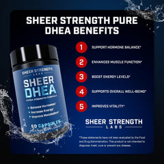 Sheer Strength Labs cápsulas en mano mostrando tamaño real y dosificación práctica