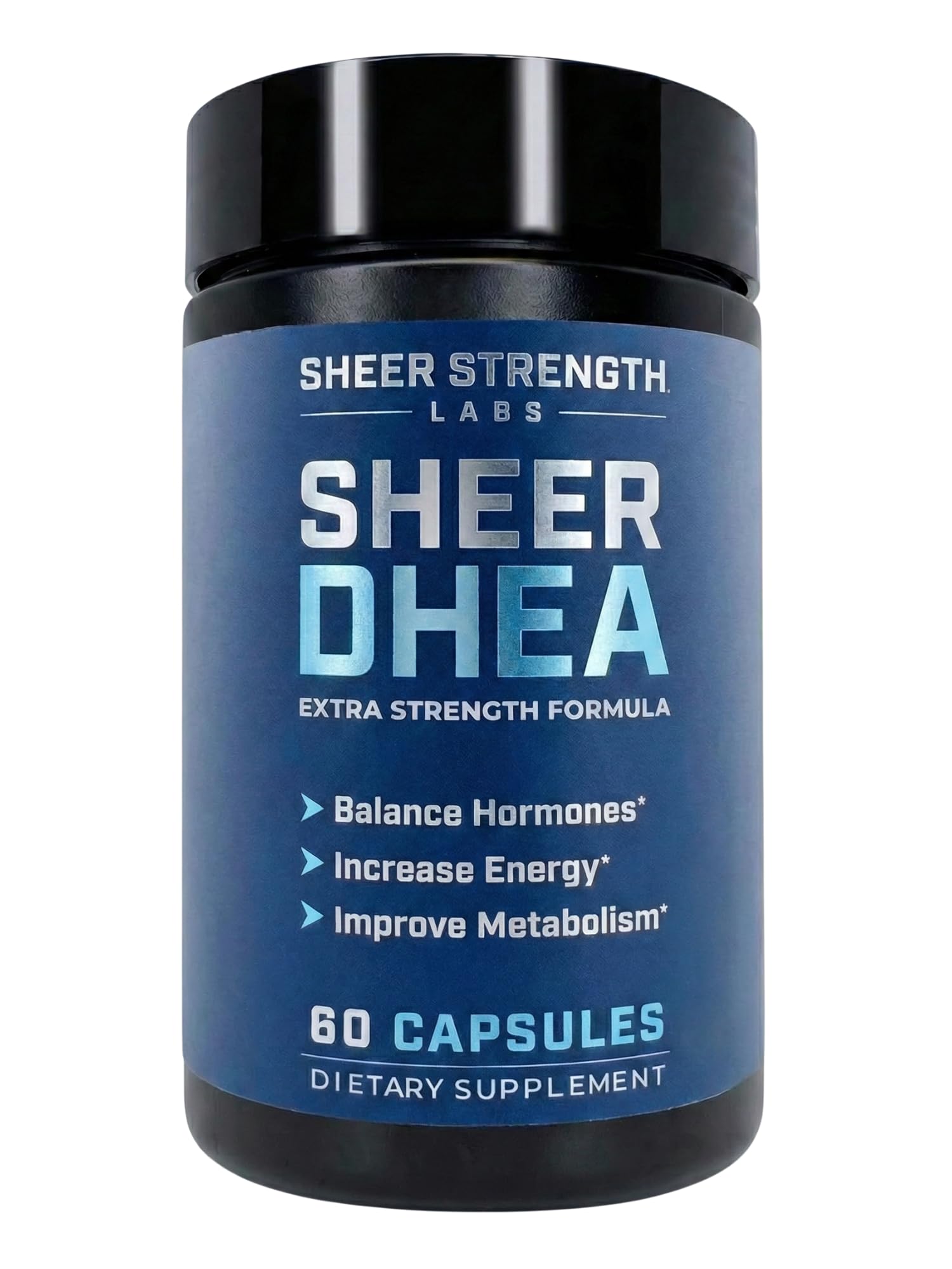 Sheer Strength Labs empaque frontal mostrando alta pureza y beneficio de confianza