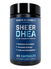 Sheer Strength Labs empaque frontal mostrando alta pureza y beneficio de confianza