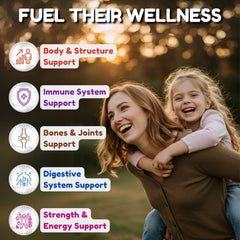 Etiqueta nutricional de SHIFAA NUTRITION con lista de vitaminas y minerales