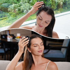 SHINLEA cepillo desenredando cabello demostrando menor tirón