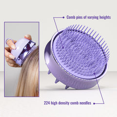 SHINLEA detalle de 244 púas finas para desenredar sin romper el cabello