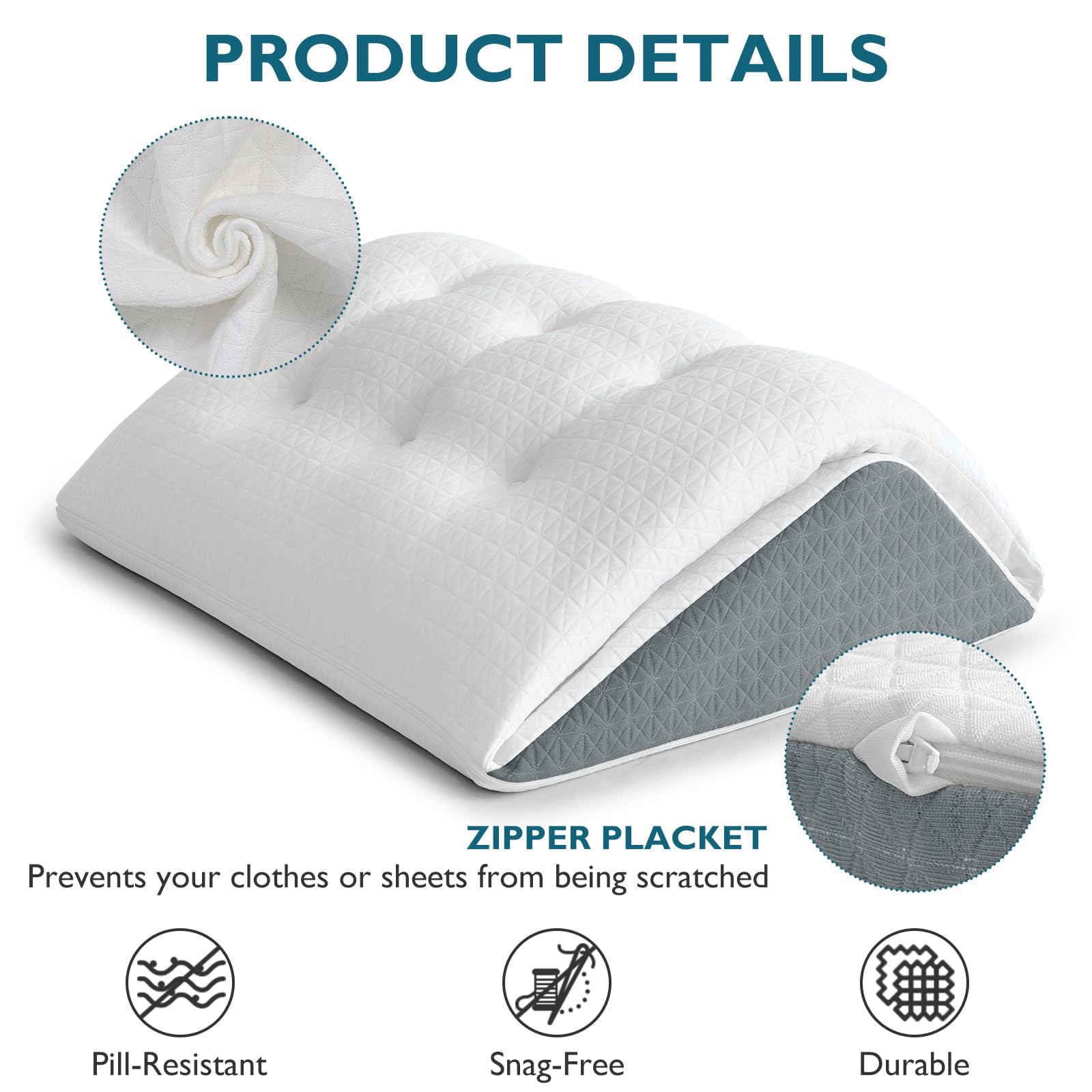 Shinnwa topper plegado en cuña para dormir boca arriba con soporte firme y estable