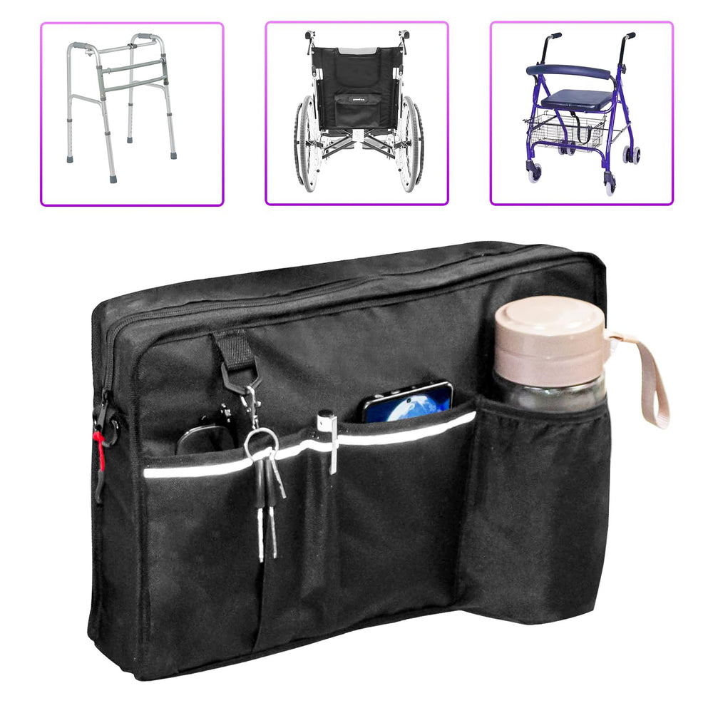 Shouken bolso junto a una tablet para visualizar la escala y capacidad