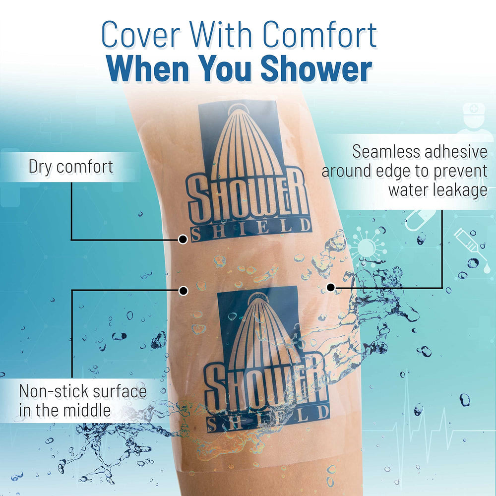Shower Shield detalle 10x12 in que ofrece cobertura adecuada