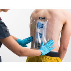 Shower Shield etiqueta informativa con instrucciones claras