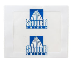 Shower Shield frente del empaque mostrando formato práctico