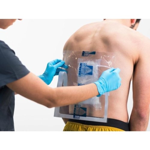 Shower Shield colocación con una mano para uso sencillo