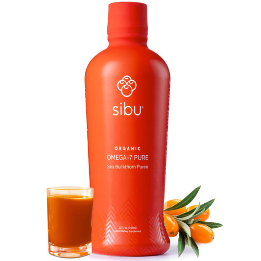 sibu frasco frontal mostrando botella orgánica y concentración omega-7