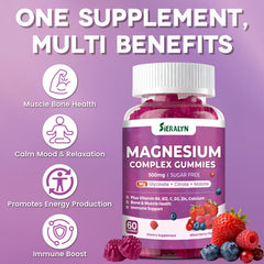 Sieralyn etiqueta cercana con lista de vitaminas y formas de magnesio claras