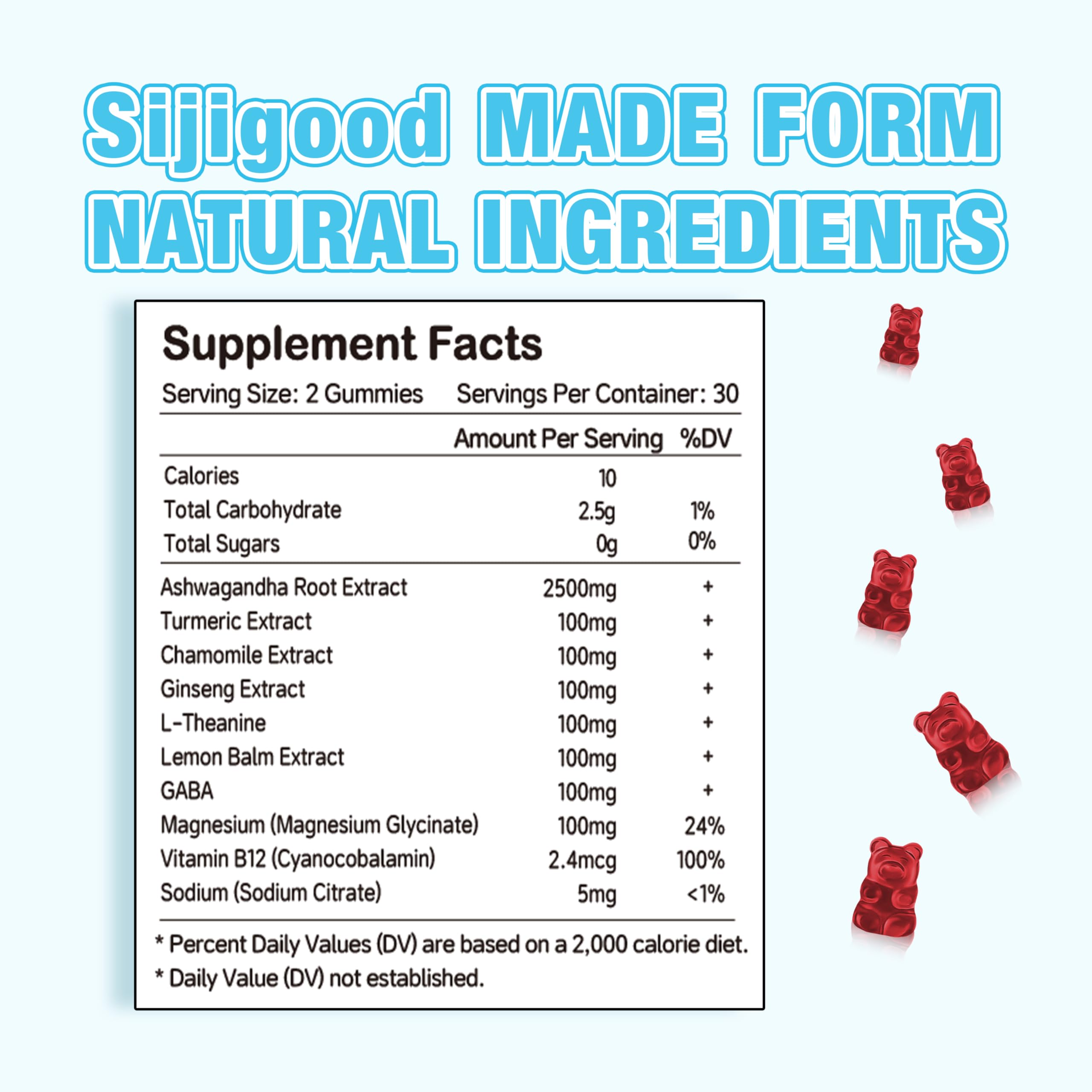 Sijigood gominola detalle color frutos del bosque, sabor agradable y práctico