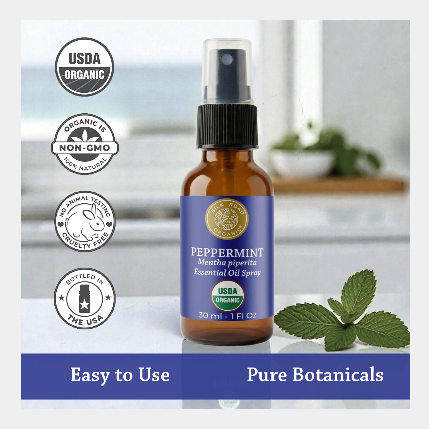 Silk Road Organic comparación de tamaño para llevar en bolso o equipaje