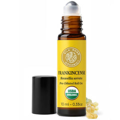 Silk Road Organic roll-on frontal mostrando el envase y la marca con diseño claro
